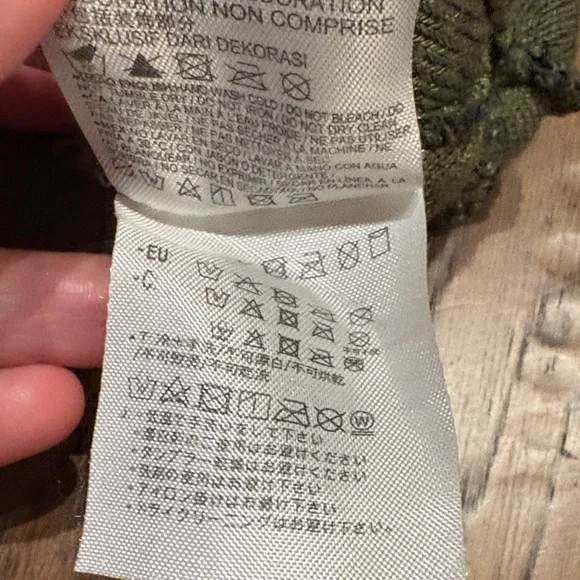 Nike Kids Camo Beanie with Pom - Black, Green, and Orange - Picture 5 of 7